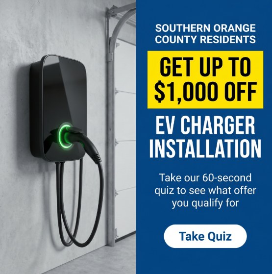 Up to $1,000 off EV charger installation image ad