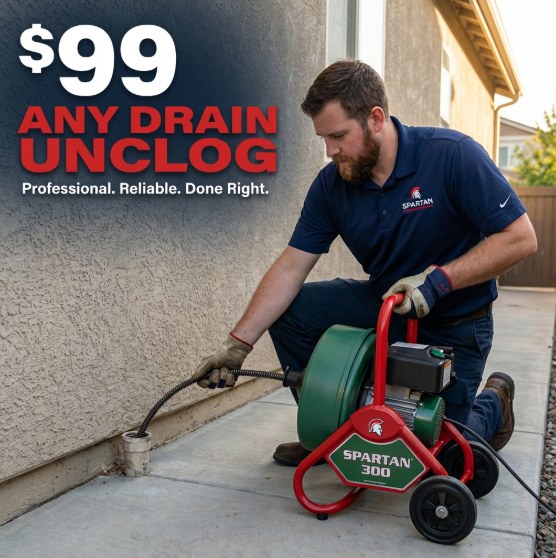 $99 any drain unclog image ad