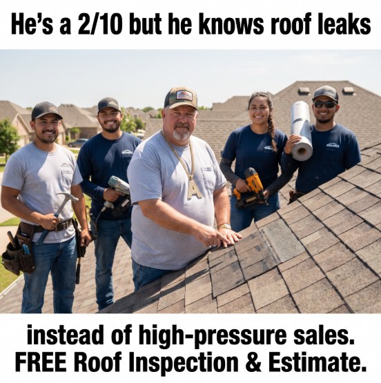 Free roof inspection and estimate image ad
